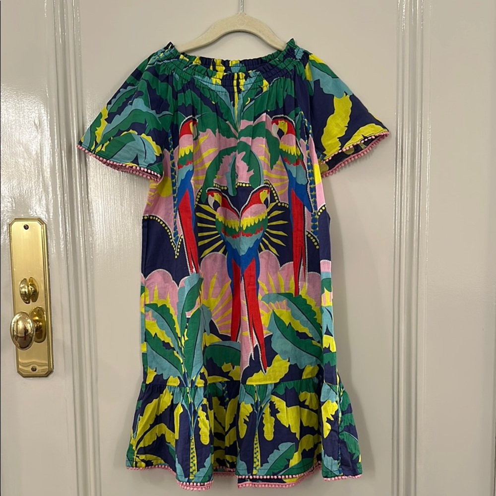 Mini Boden Parrot Dress Size 9-10